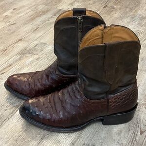 Freebird Dark Brown Leather Cowboy Boots